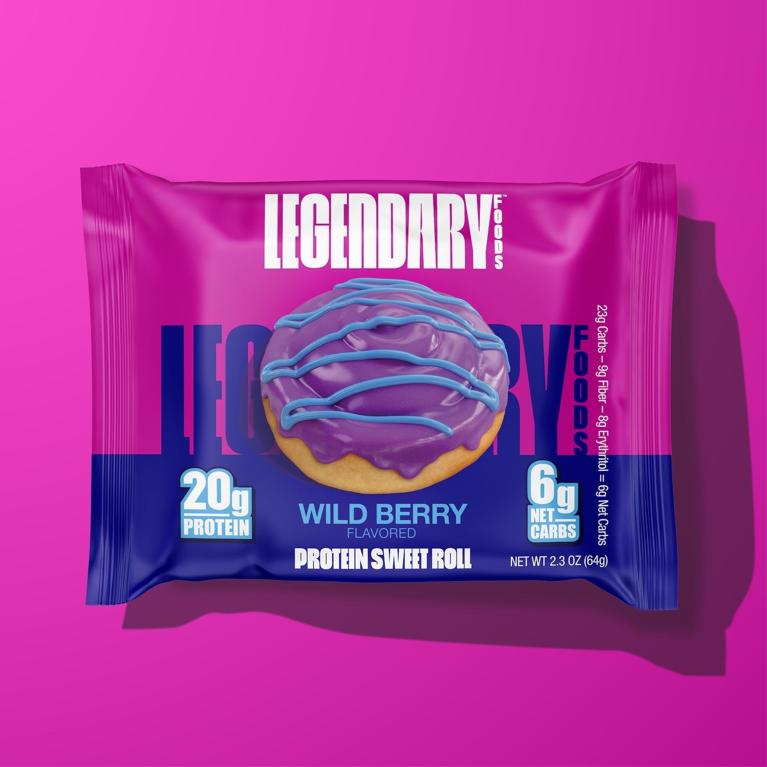 Protein Sweet Roll by Legendary Foods - Wild Berry - High-quality Cakes & Cookies by Legendary Foods at BariatricPal Store