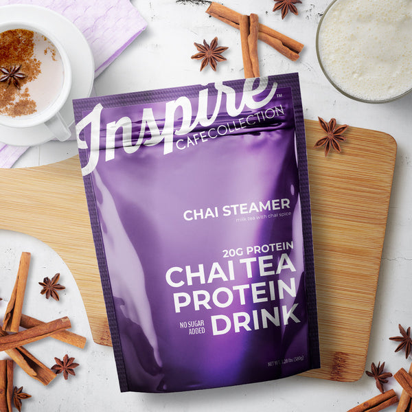Inspire Chai Steamer Protein Powder by Bariatric Eating