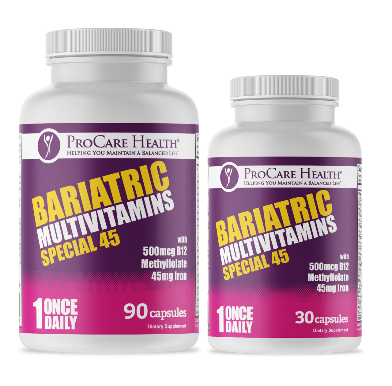 ProCare Health "1 per Day!" Bariatric Multivitamin Capsule - Special 45 - High-quality Multivitamins by ProCare Health at 