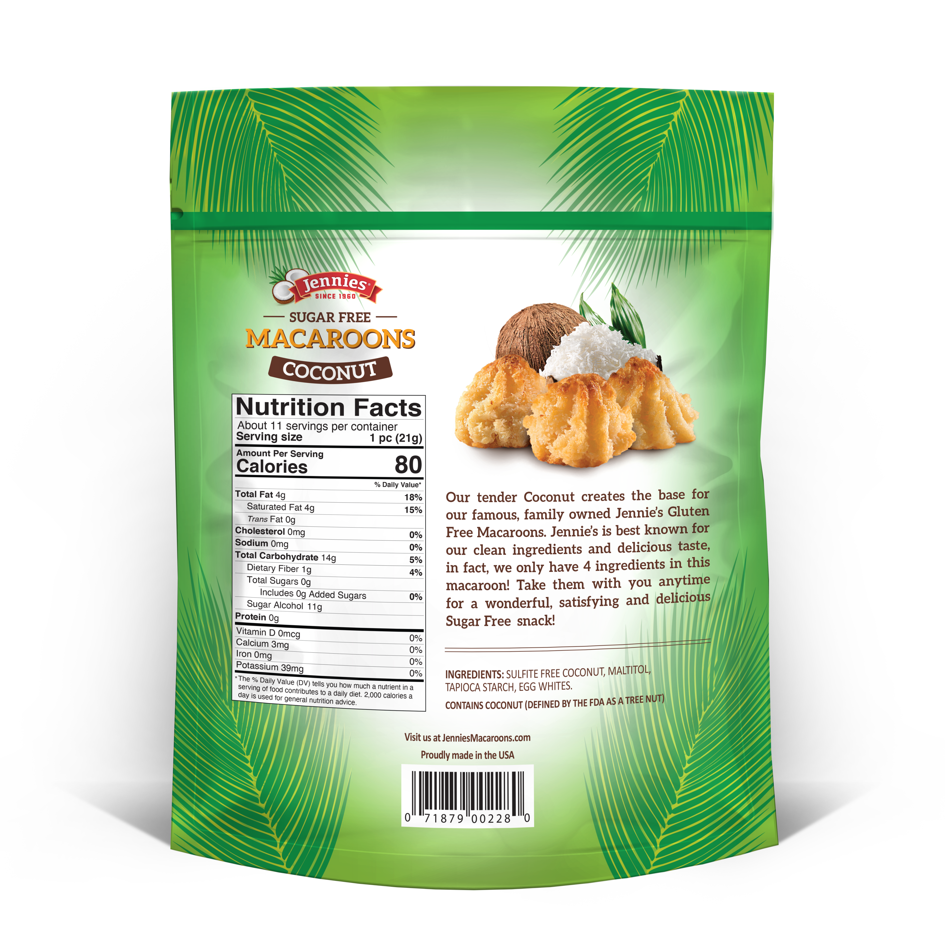 Jennies Sugar Free Macaroons - High-quality Gluten Free by Jennies at BariatricPal Store