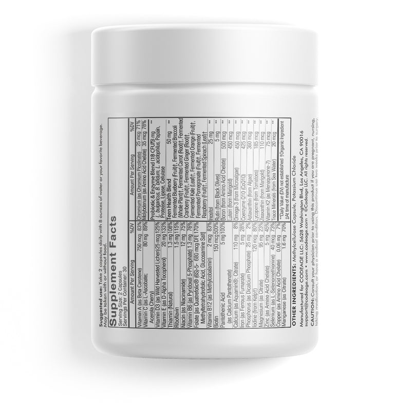 Teen's Daily Multivitamin by Codeage - High-quality Multivitamin by Codeage at 