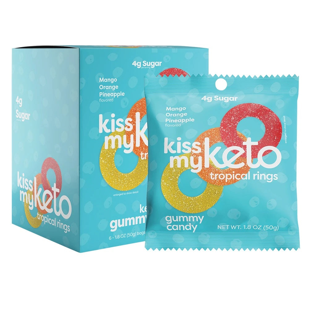 Gummy Candy by Kiss My Keto - Tropical Rings - High-quality Candies by Kiss My Keto at BariatricPal Store
