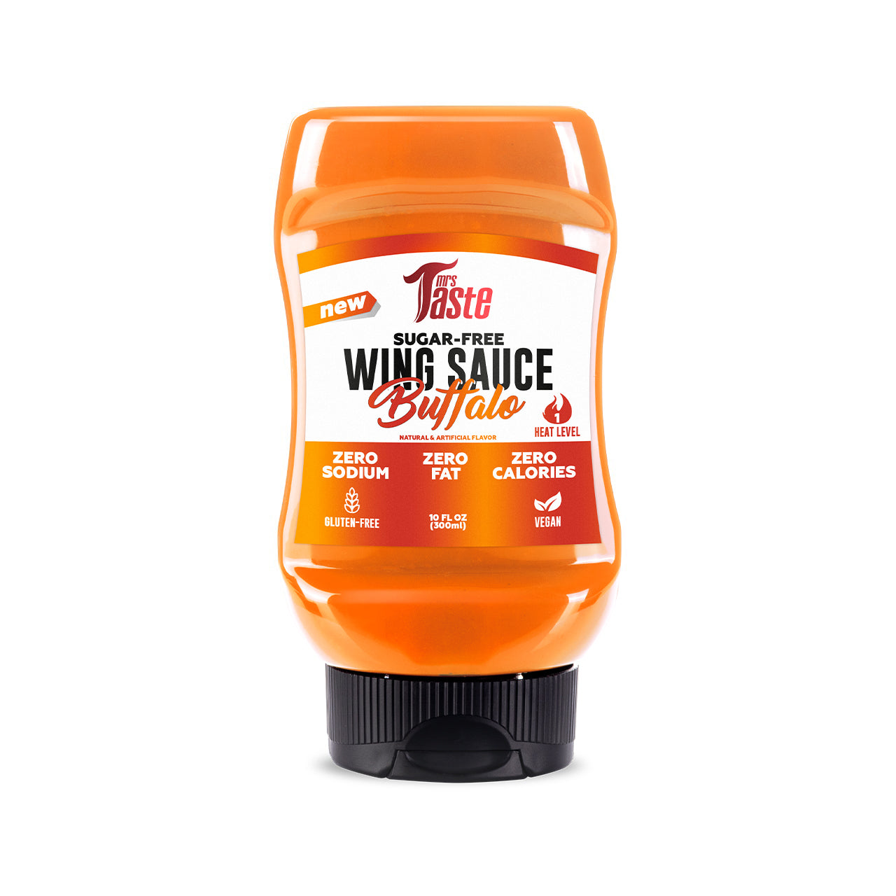 Mrs Taste Zero Calories Buffalo Wing Sauce 10 oz - High-quality Gluten Free by Mrs Taste at BariatricPal Store