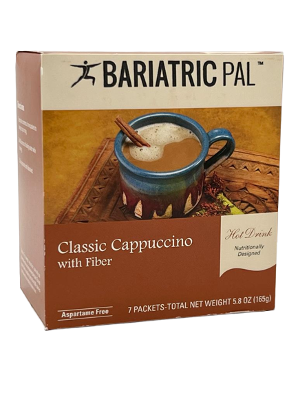 BariatricPal 15g Protein Hot Drink - Hot Cappuccino with Fiber (Aspartame Free) - High-quality Single Serve Protein Packets by BariatricPal at BariatricPal Store