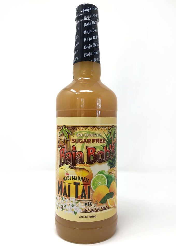 Baja Bob's Mai Tai Mix - Maui Madness 32 fl oz - High-quality Beverages by Baja Bob's at BariatricPal Store