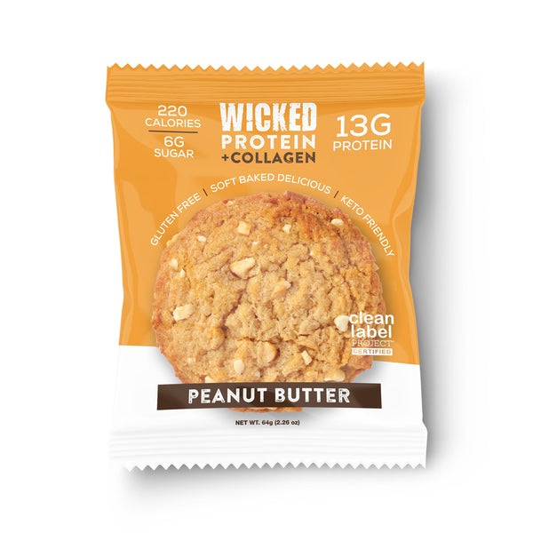 Protein Collagen Cookies by WICKED Protein - Peanut Butter - High-quality Cakes & Cookies by WICKED Protein at 