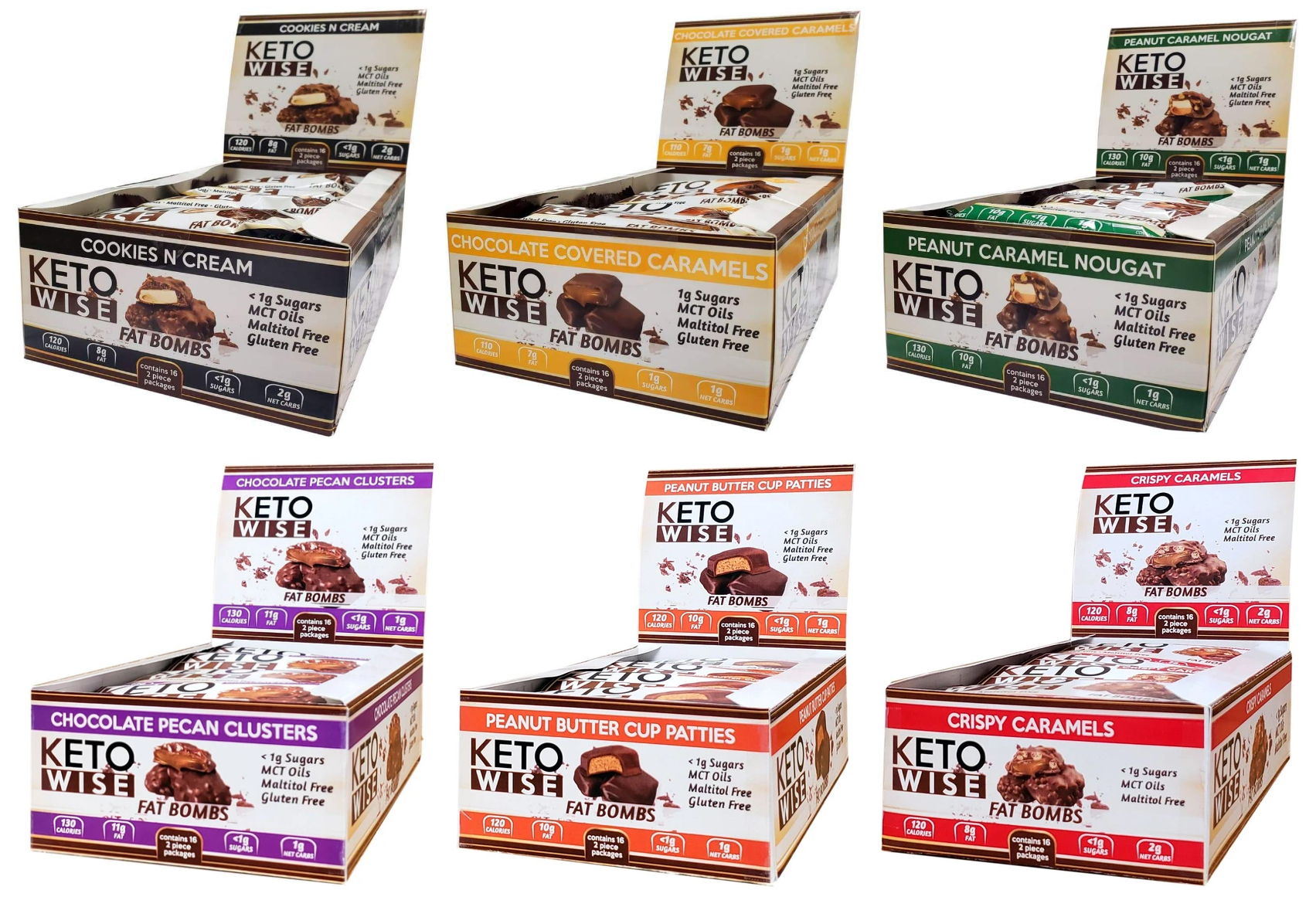 Keto Wise Fat Bombs - Variety Pack - High-quality Candies by Keto Wise at BariatricPal Store