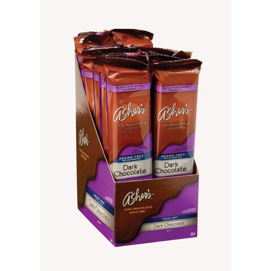 Asher's Chocolate Sugar-Free Chocolate Bars - Dark Chocolate - High-quality Chocolate Bar by Asher's Chocolate at BariatricPal Store
