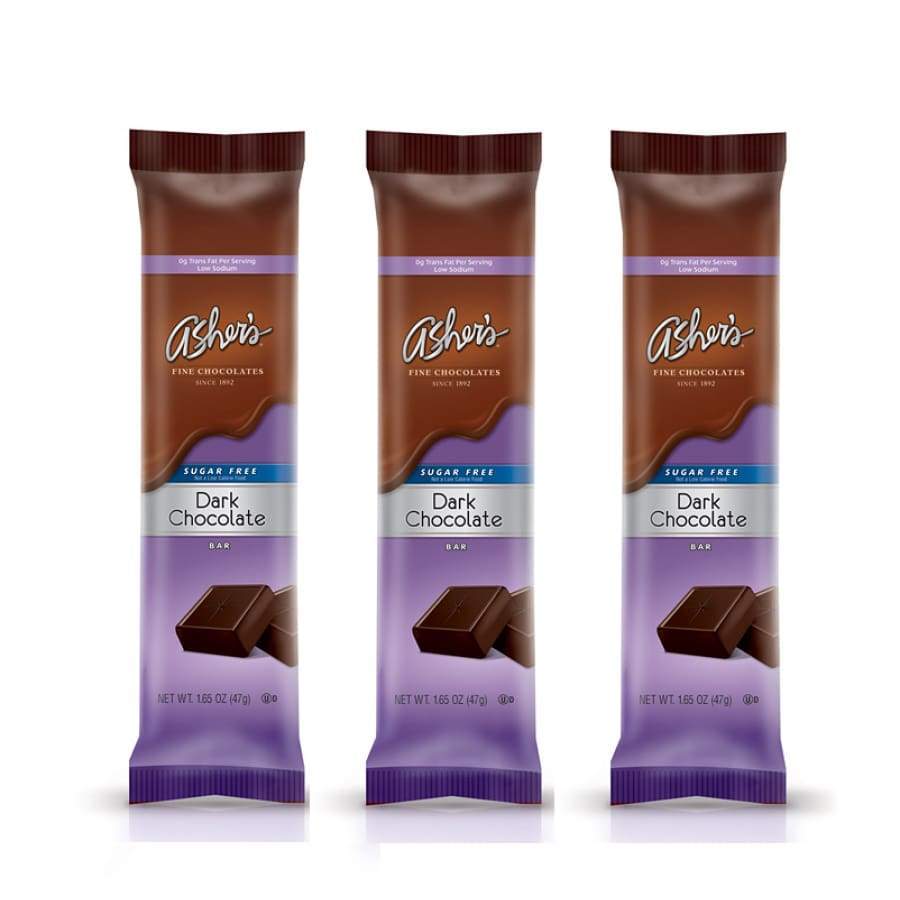 Asher's Chocolate Sugar-Free Chocolate Bars - Dark Chocolate - High-quality Chocolate Bar by Asher's Chocolate at BariatricPal Store
