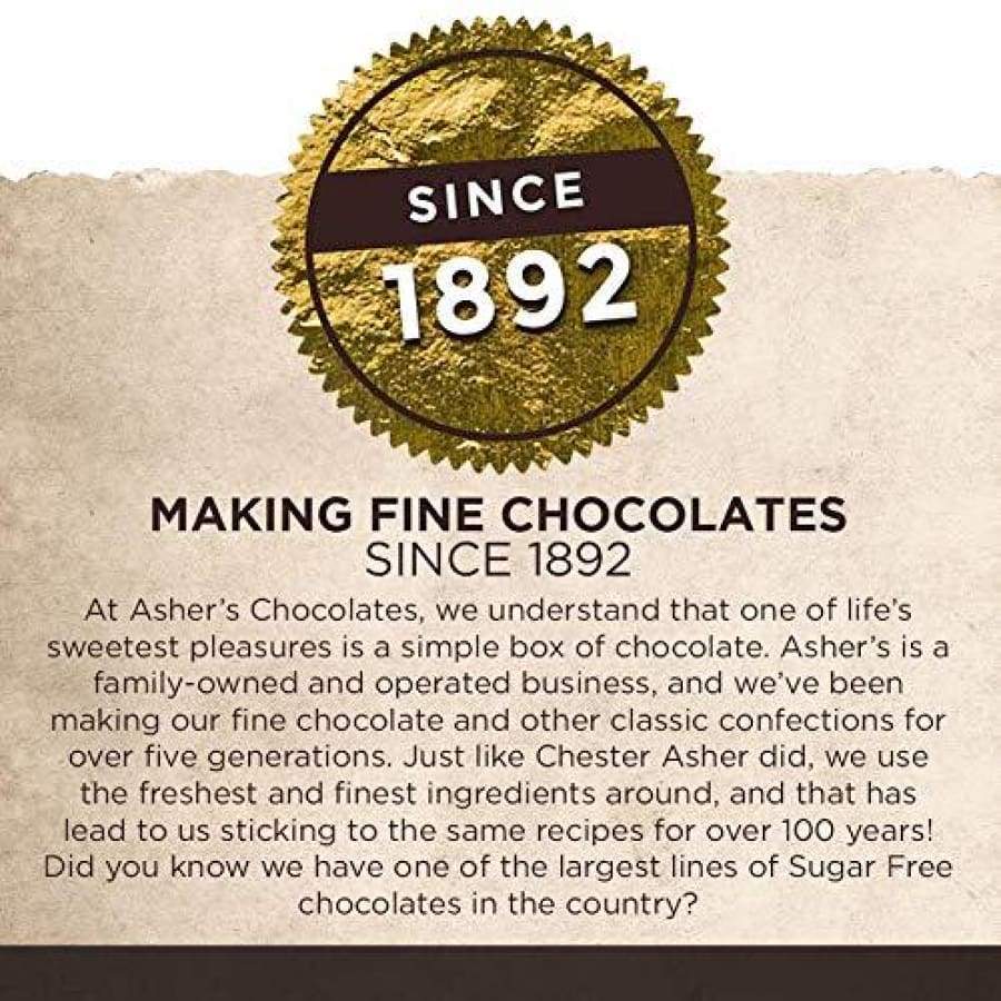 Asher's Chocolate Sugar-Free Chocolate Bars - Dark Chocolate - High-quality Chocolate Bar by Asher's Chocolate at BariatricPal Store