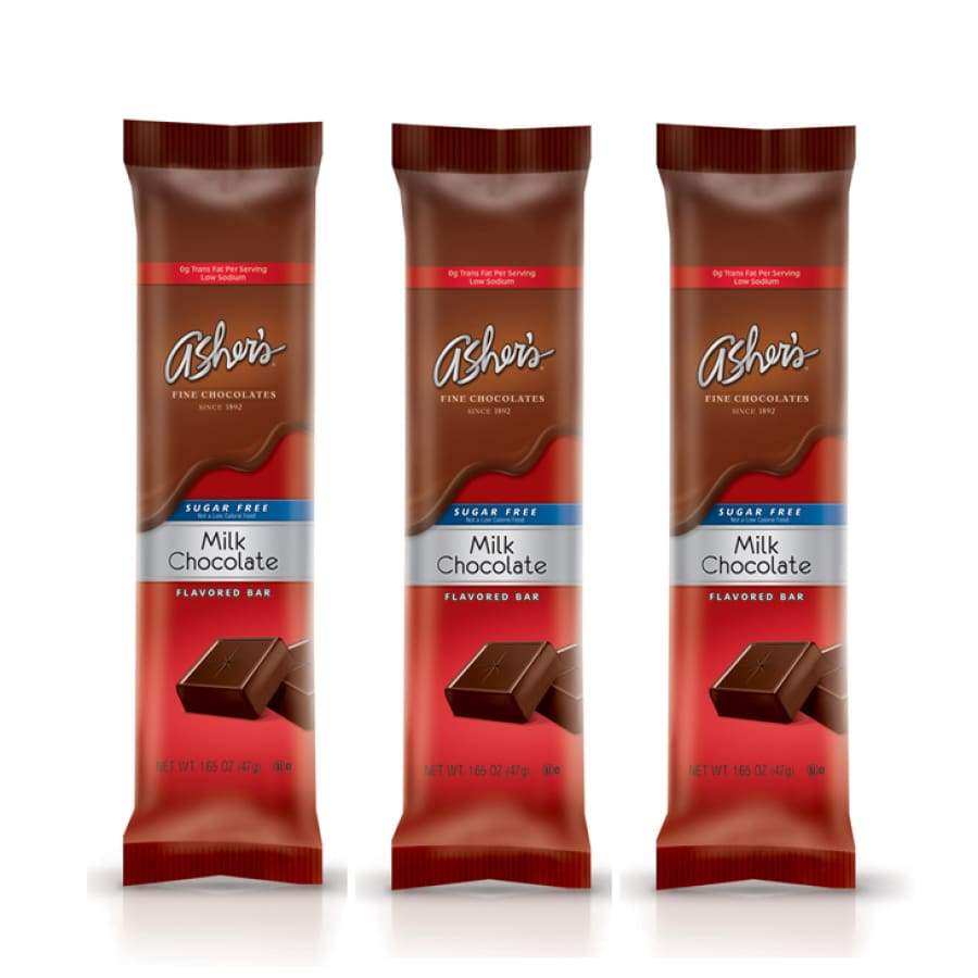 Asher's Chocolate Sugar-Free Chocolate Bars - Milk Chocolate - High-quality Chocolate Bar by Asher's Chocolate at BariatricPal Store