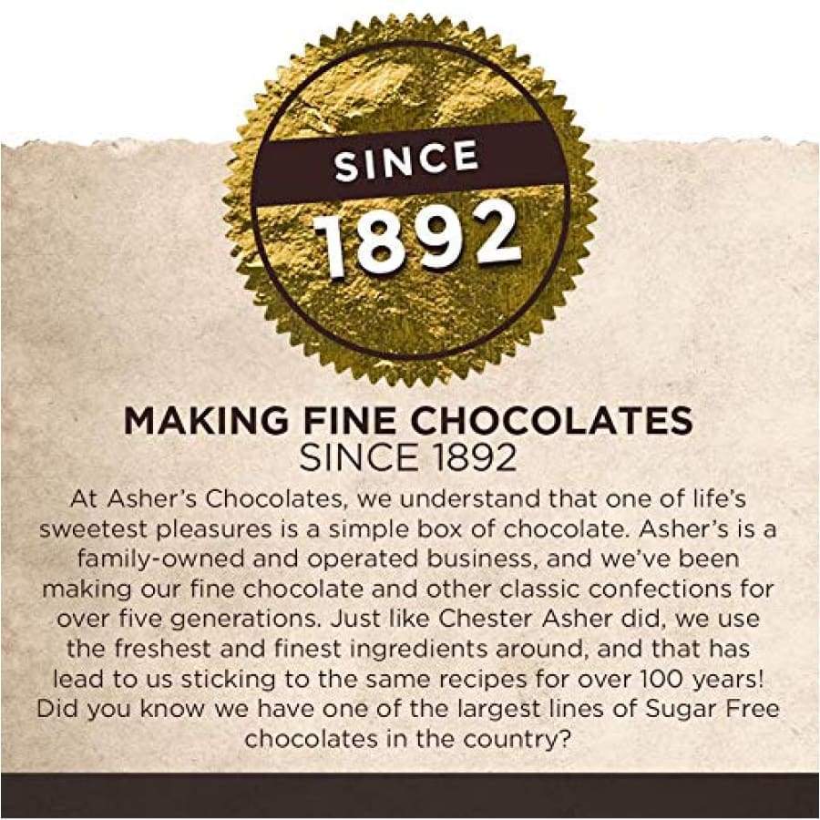 Asher's Chocolate Sugar-Free Chocolate Bars - Peanut Butter - High-quality Chocolate Bar by Asher's Chocolate at BariatricPal Store