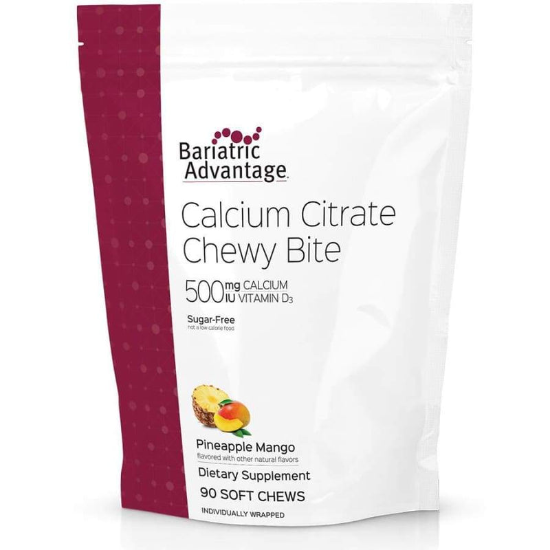 Bariatric Advantage Calcium Citrate Chewy Bites 500mg - Available in 10 Flavors! - High-quality Calcium by Bariatric Advantage at 