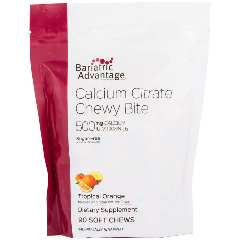 Bariatric Advantage Calcium Citrate Chewy Bites 500mg - Available in 10 Flavors! - High-quality Calcium by Bariatric Advantage at 