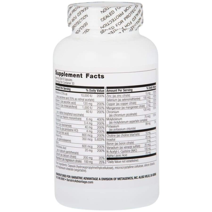 Bariatric Advantage Multi Formula Capsules - Without Iron - High-quality Multivitamins by Bariatric Advantage at BariatricPal Store