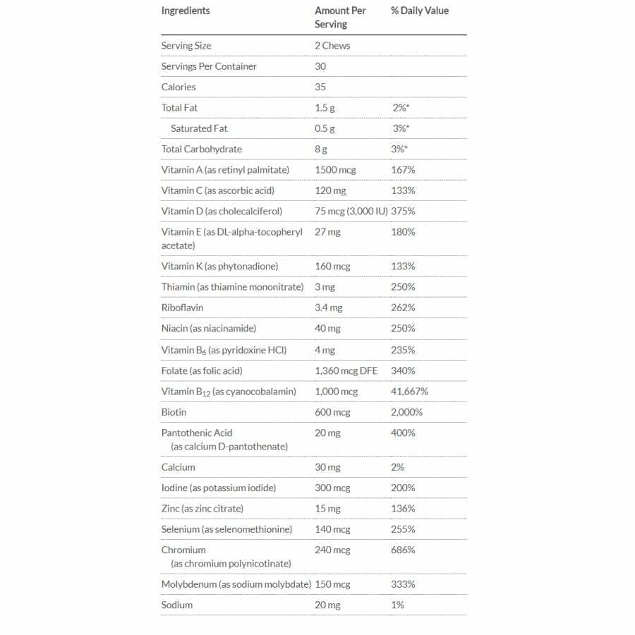 Bariatric Advantage Multivitamin Chewy Bites - Available in 4 Flavors! - High-quality Multivitamins by Bariatric Advantage at BariatricPal Store