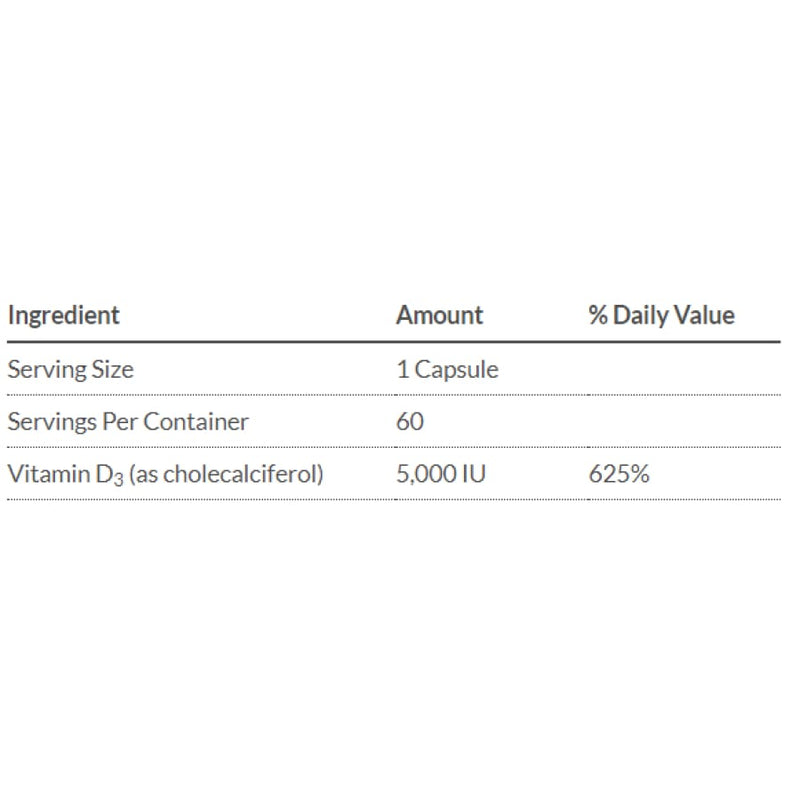 Bariatric Advantage Vitamin D3 Easy-digest Mini Capsules (5,000 IU) - High-quality Vitamin D by Bariatric Advantage at 