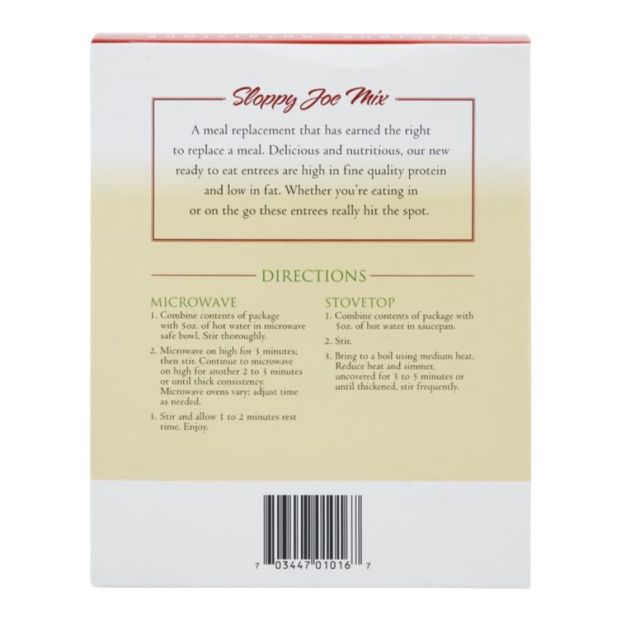 BariatricPal High Protein Light Entree - Sloppy Joe Mix - High-quality Entrees by BariatricPal at BariatricPal Store