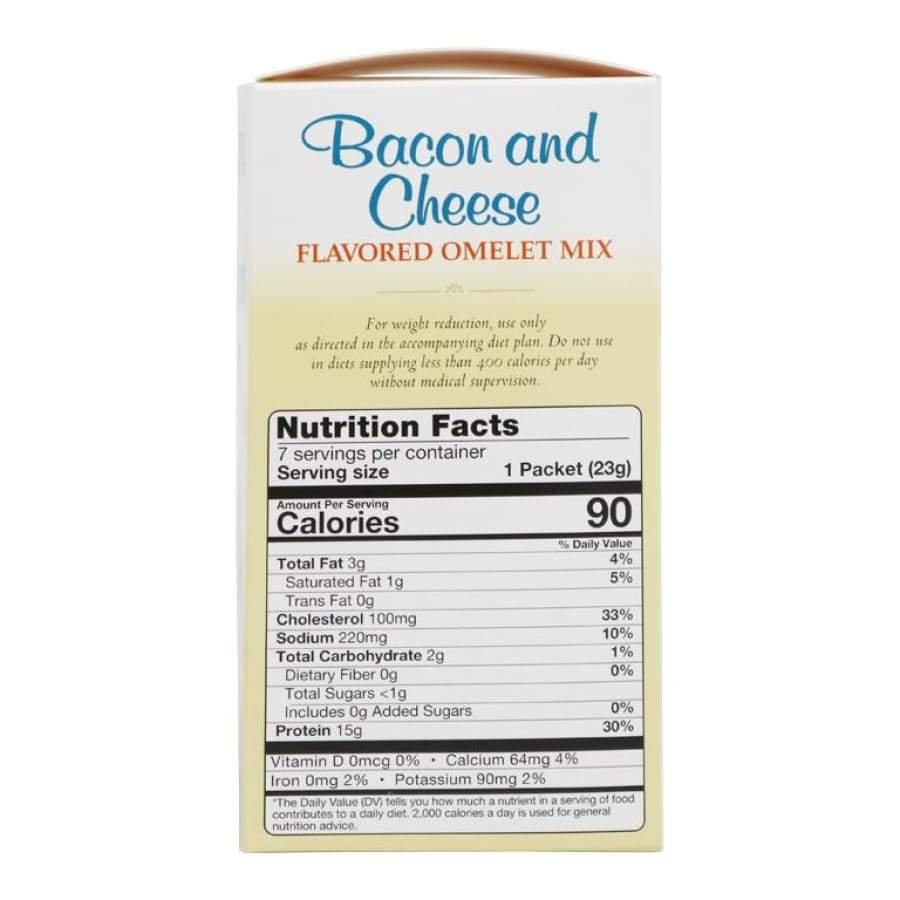 Bariatricpal Hot Protein Breakfast - Bacon and Cheese Omelet - High-quality Breakfast by BariatricPal at BariatricPal Store