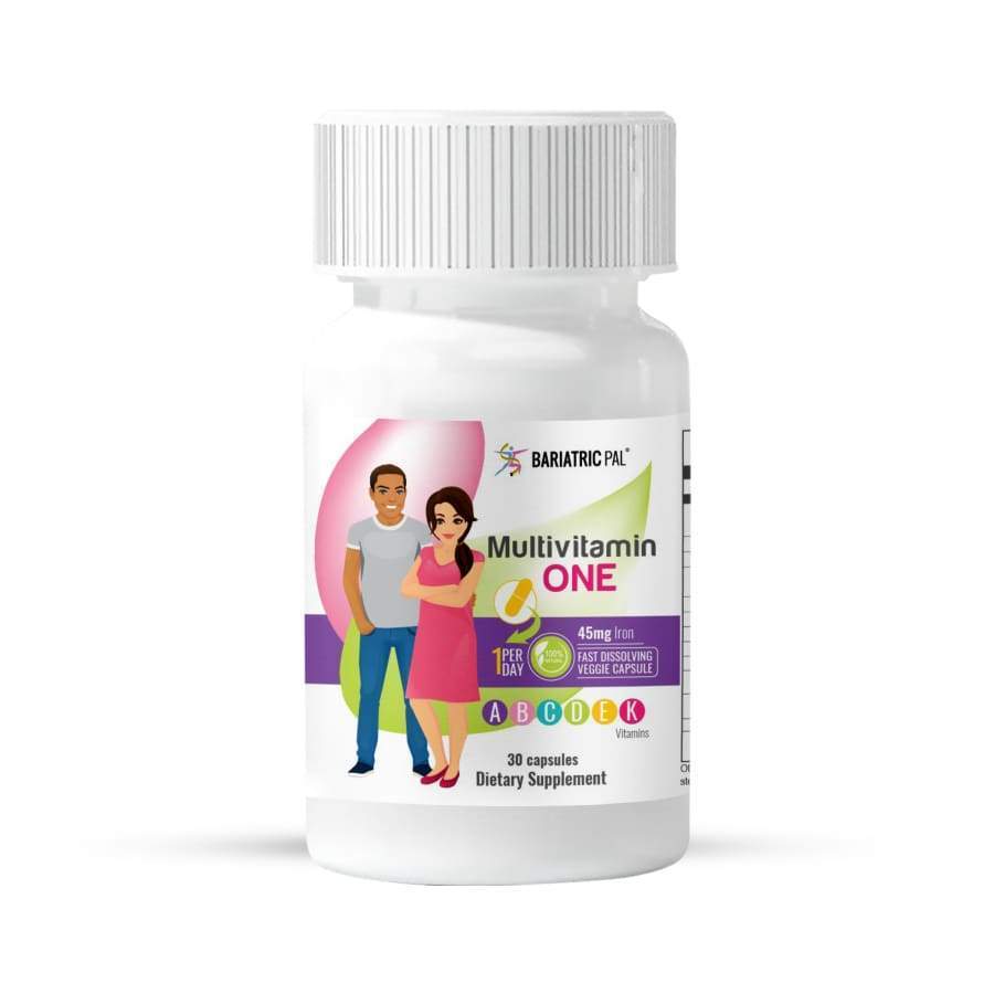 BariatricPal Multivitamin ONE "1 per Day!" Bariatric Multivitamin Capsule with 45mg Iron - High-quality Multivitamins by BariatricPal at BariatricPal Store