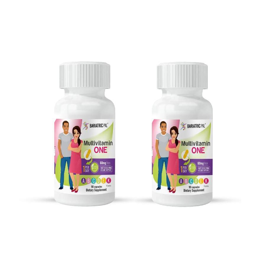BariatricPal Multivitamin ONE "1 per Day!" Bariatric Multivitamin Capsule with 60mg Iron (NEW!) - High-quality Multivitamins by BariatricPal at BariatricPal Store
