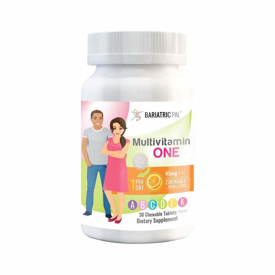 #12-Month Supply of BariatricPal Multivitamin ONE_with 45mg Iron #Type_Orange Citrus Chewable