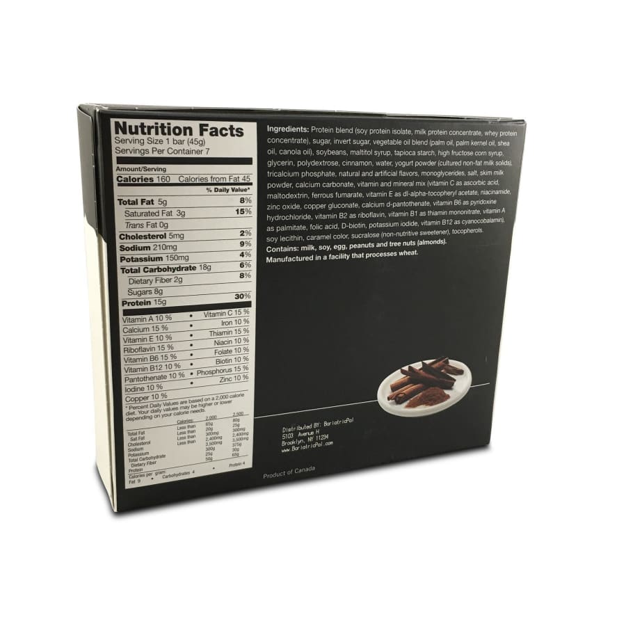 BariatricPal Protein Bars - Cinnamon Crunch - High-quality Protein Bars by BariatricPal at BariatricPal Store