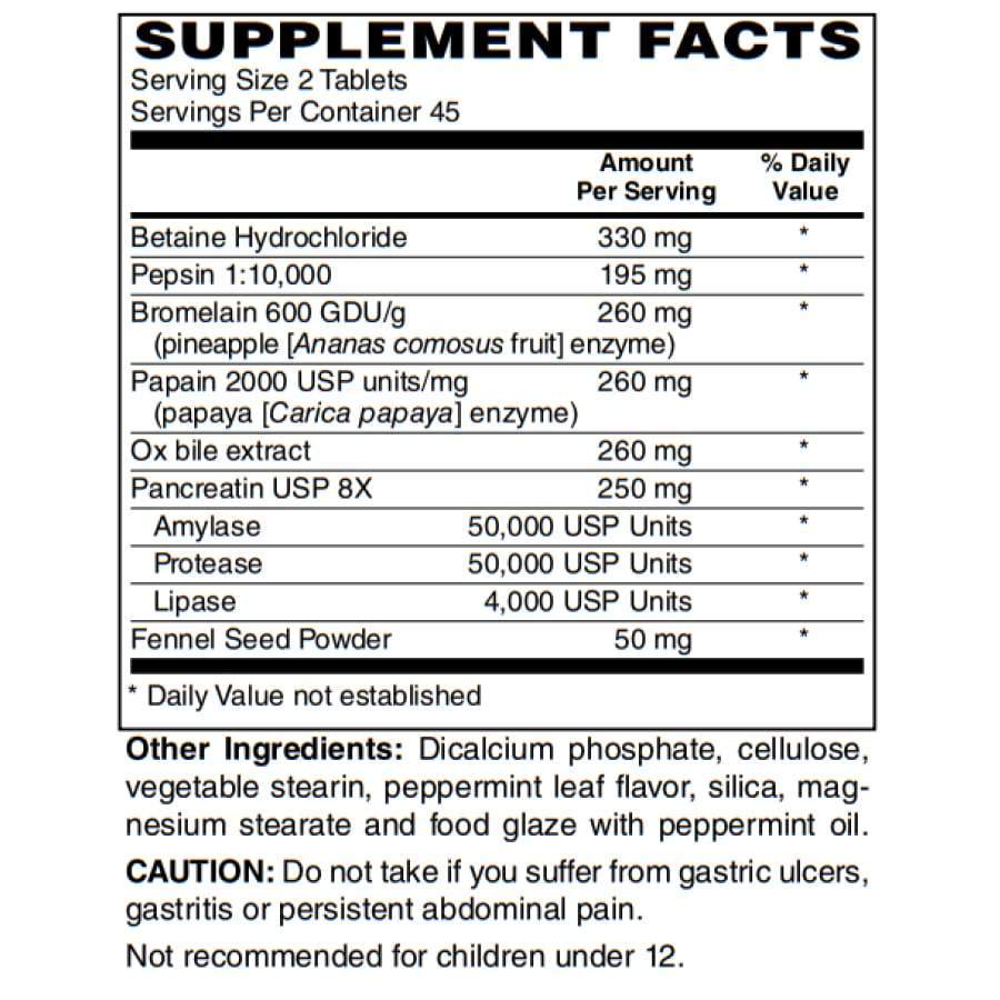 Superzymes Digestive Aid Tablets by BariatricPal - Supports Digestive Enzymatic Activity - High-quality Digestive Enzymes by BariatricPal at BariatricPal Store
