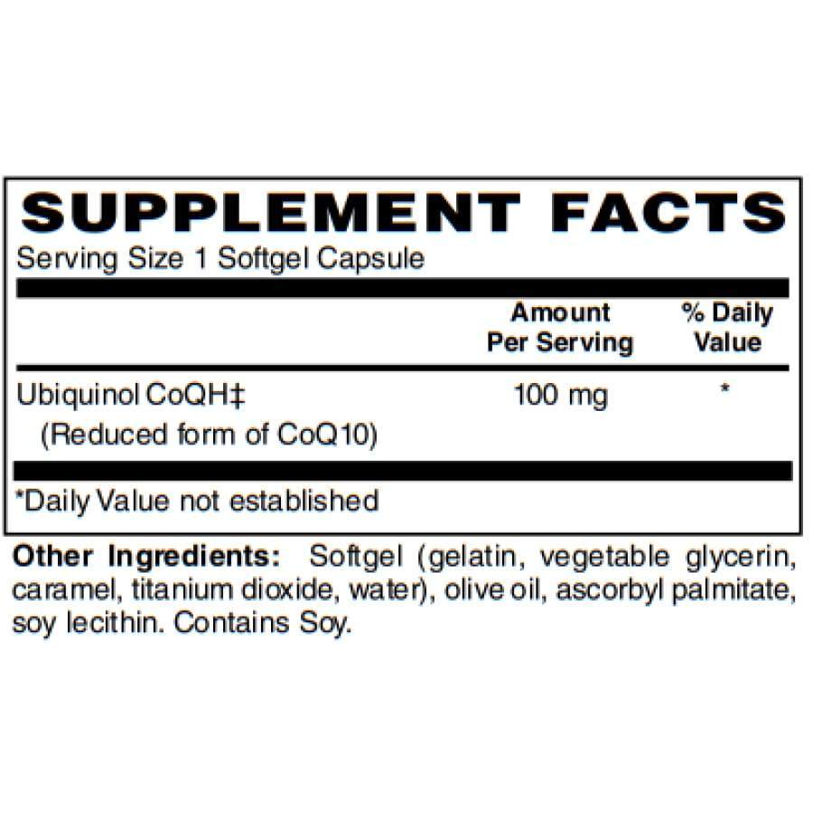Ubiquinol CoQH Reduced Form of CoQ10 for Enhanced Absorption - Easy Swallow Softgels by BariatricPal - High-quality COQ10 by BariatricPal at BariatricPal Store