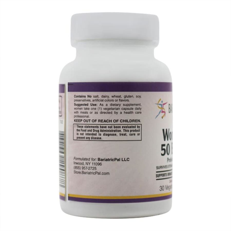 Women’s Prebiotic & Probiotic 50 Billion CFU Vaginal, Urinary Tract & Digestive Health Capsules by BariatricPal - High-quality Probiotic by BariatricPal at BariatricPal Store