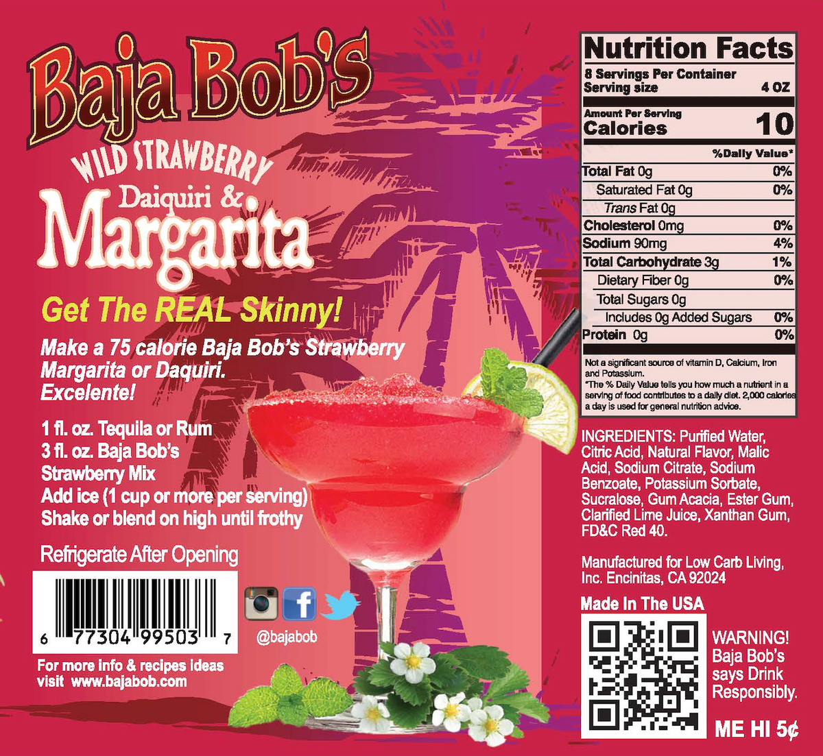 #Flavor_Wild Strawberry Daiquiri #Size_32 fl oz