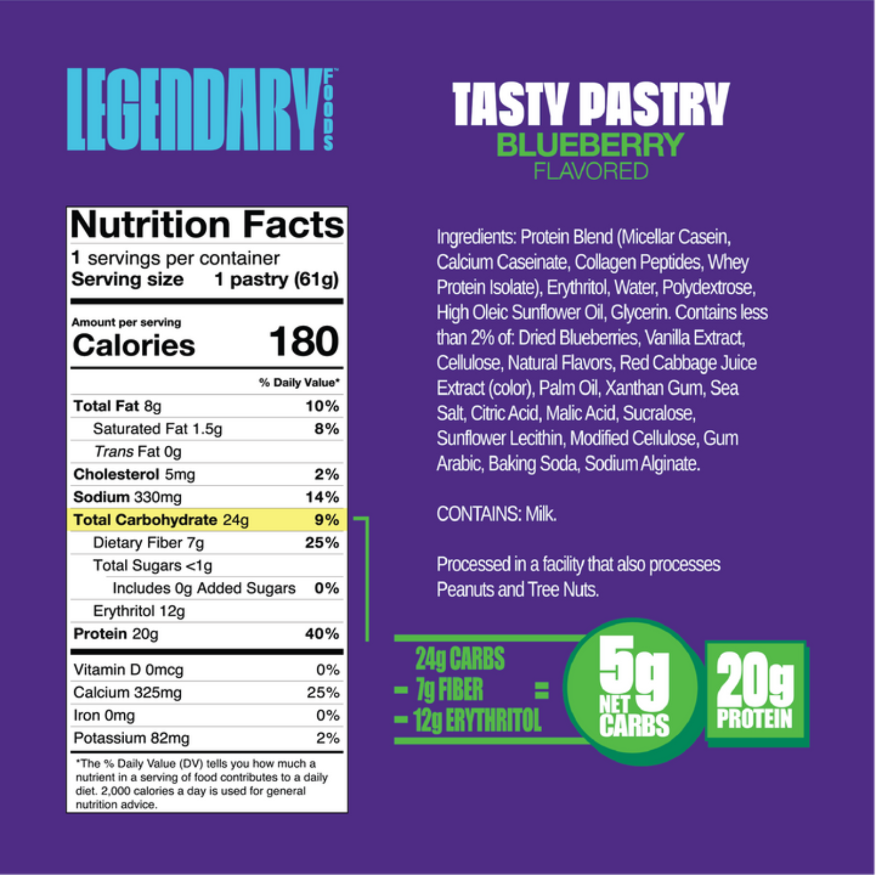 "Cake Style" Low-Carb Protein Pastry by Legendary Foods - Variety Pack - High-quality Cakes & Cookies by Legendary Foods at BariatricPal Store