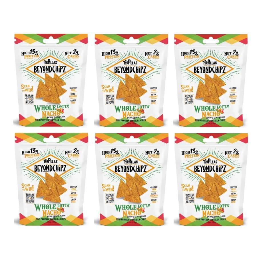 BeyondChipz High Protein Torpillas - Whole Lotta' Nacho - High-quality Protein Chips by BeyondChipz at BariatricPal Store