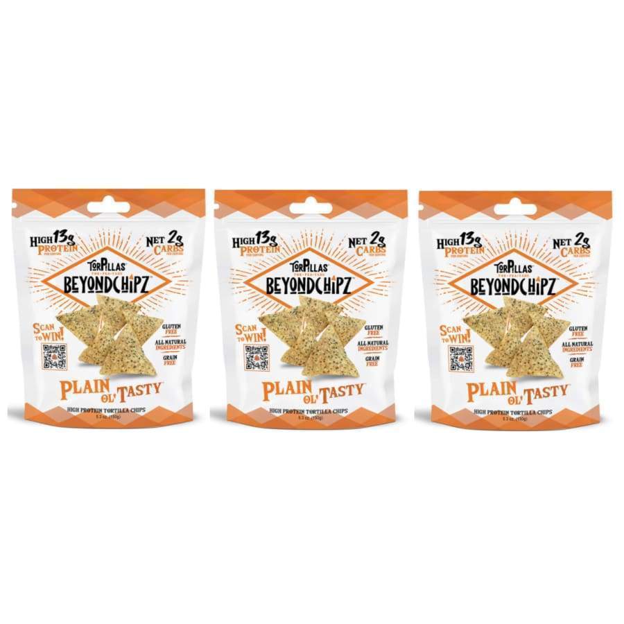 BeyondChipz High Protein Torpillas - Plain Ol' Tasty - High-quality Protein Chips by BeyondChipz at BariatricPal Store