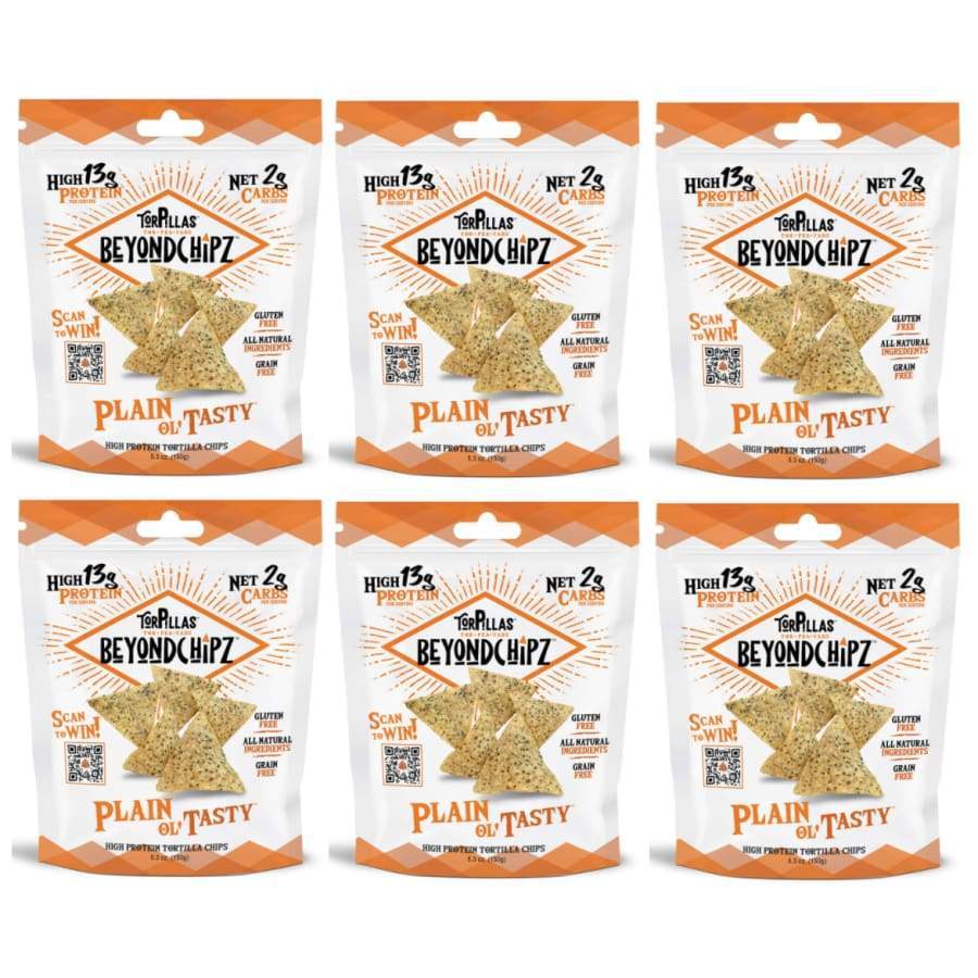 BeyondChipz High Protein Torpillas - Plain Ol' Tasty - High-quality Protein Chips by BeyondChipz at BariatricPal Store