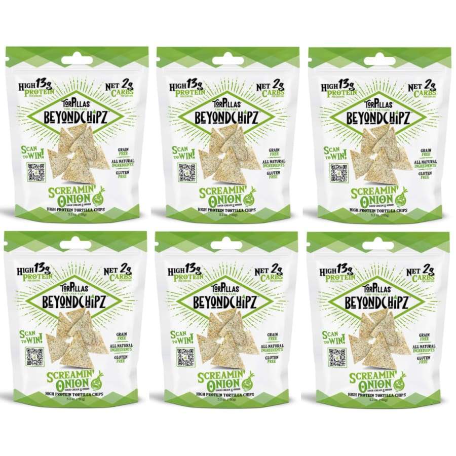 BeyondChipz High Protein Torpillas - Screamin' Onion - High-quality Protein Chips by BeyondChipz at BariatricPal Store