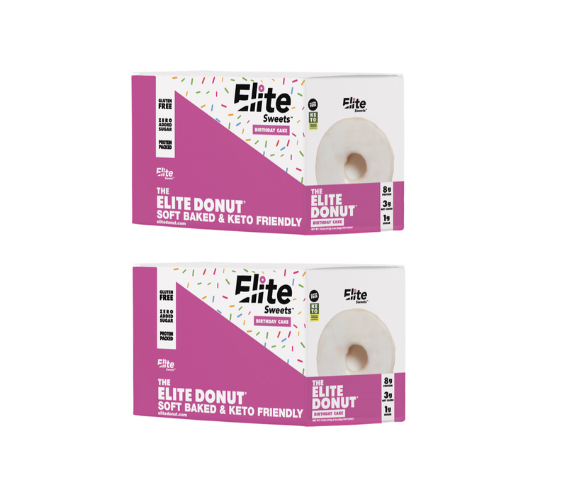 Elite Sweets High-Protein & Low-Carb Donut - Birthday Cake