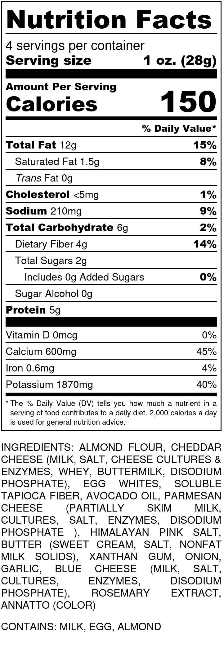 Almond Flour Crackers by Real Phat Foods - Variety Pack - High-quality Crackers by Real Phat Foods at BariatricPal Store