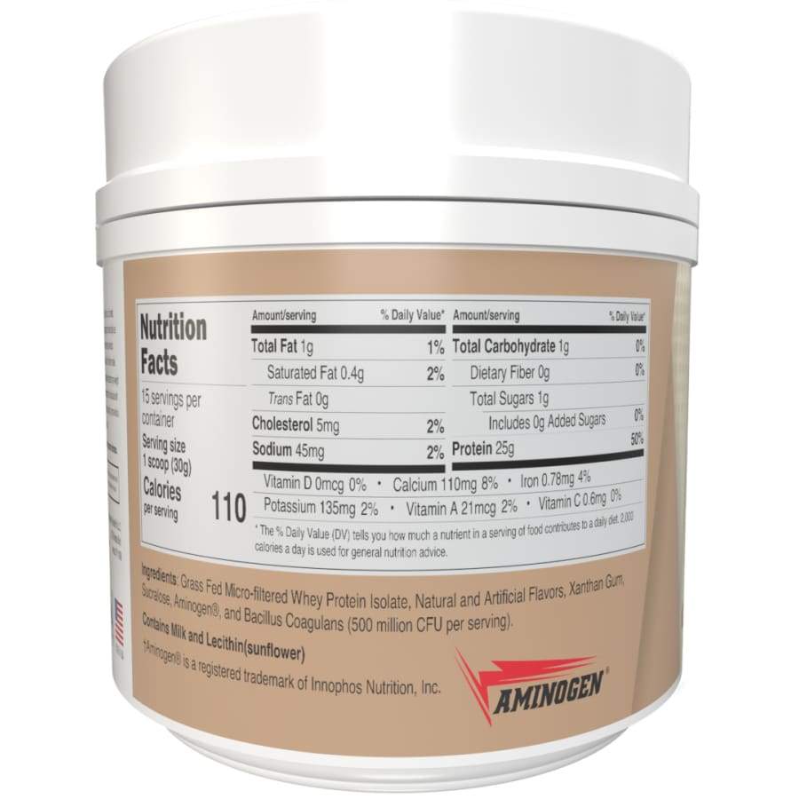 Clean Whey™ Protein (25g) by BariatricPal with Probiotics - Vanilla (15 Servings) - High-quality Protein Powder Tubs by BariatricPal at BariatricPal Store