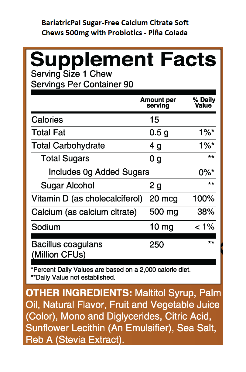 Gastric Band Complete Bariatric Vitamin Pack by BariatricPal - Chewables - High-quality Vitamin Pack by BariatricPal at BariatricPal Store