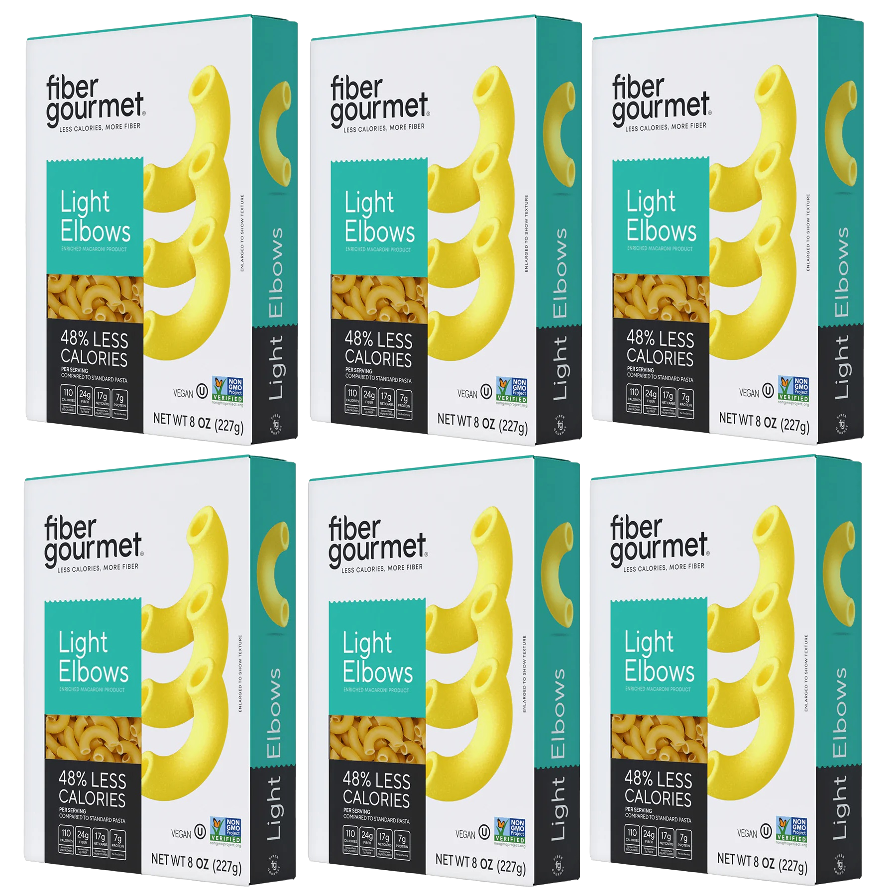 Fiber Gourmet Light Pasta - Elbow - High-quality Pasta by Fiber Gourmet at BariatricPal Store