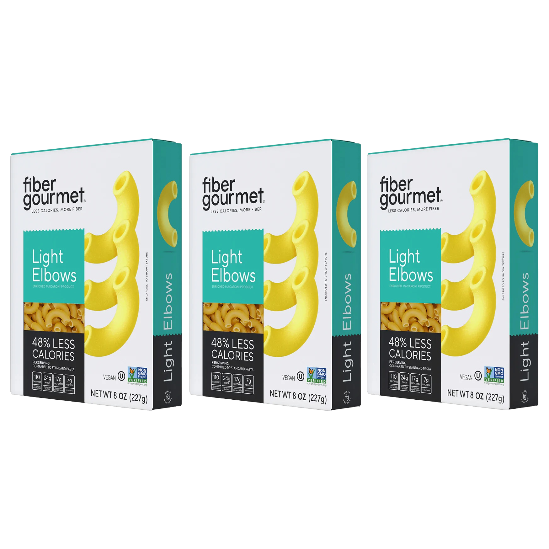 Fiber Gourmet Light Pasta - Elbow - High-quality Pasta by Fiber Gourmet at BariatricPal Store