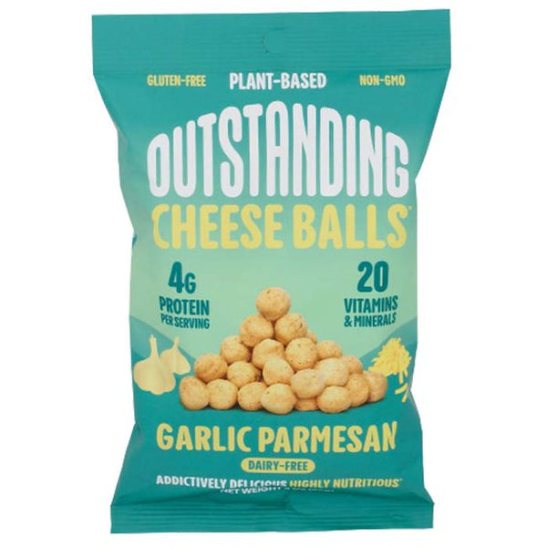 Cheese Balls by Outstanding Foods - Garlic Parmesan (Plant Based & Dairy-Free!) - High-quality Cheese Snacks by Outstanding Foods at 