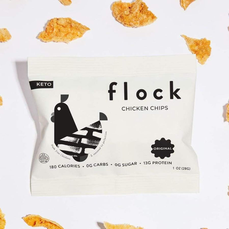 FLOCK Keto Chicken Chips - Original - High-quality Protein Chips by FLOCK at 