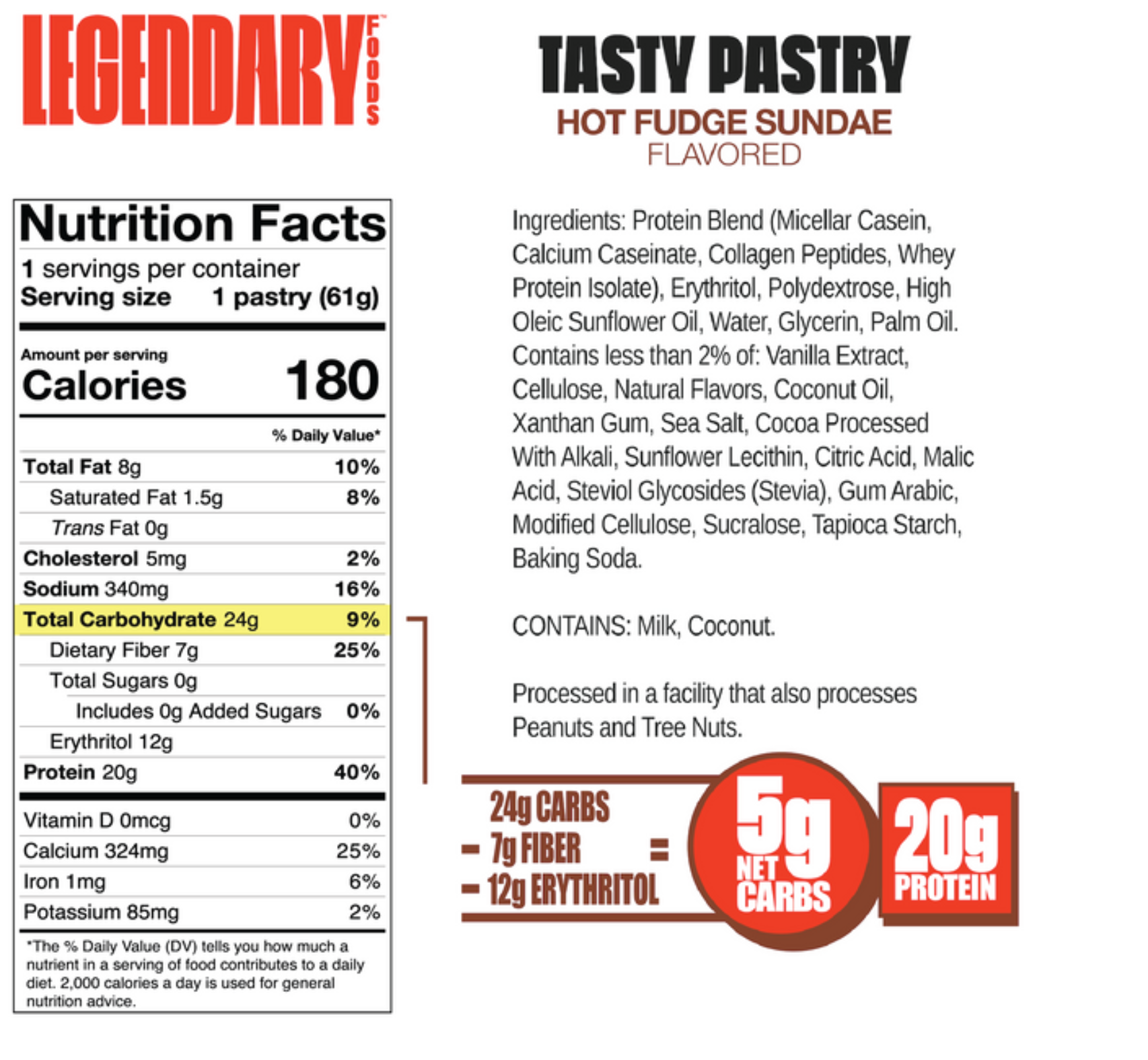 "Cake Style" Low-Carb Protein Pastry by Legendary Foods - Variety Pack - High-quality Cakes & Cookies by Legendary Foods at BariatricPal Store