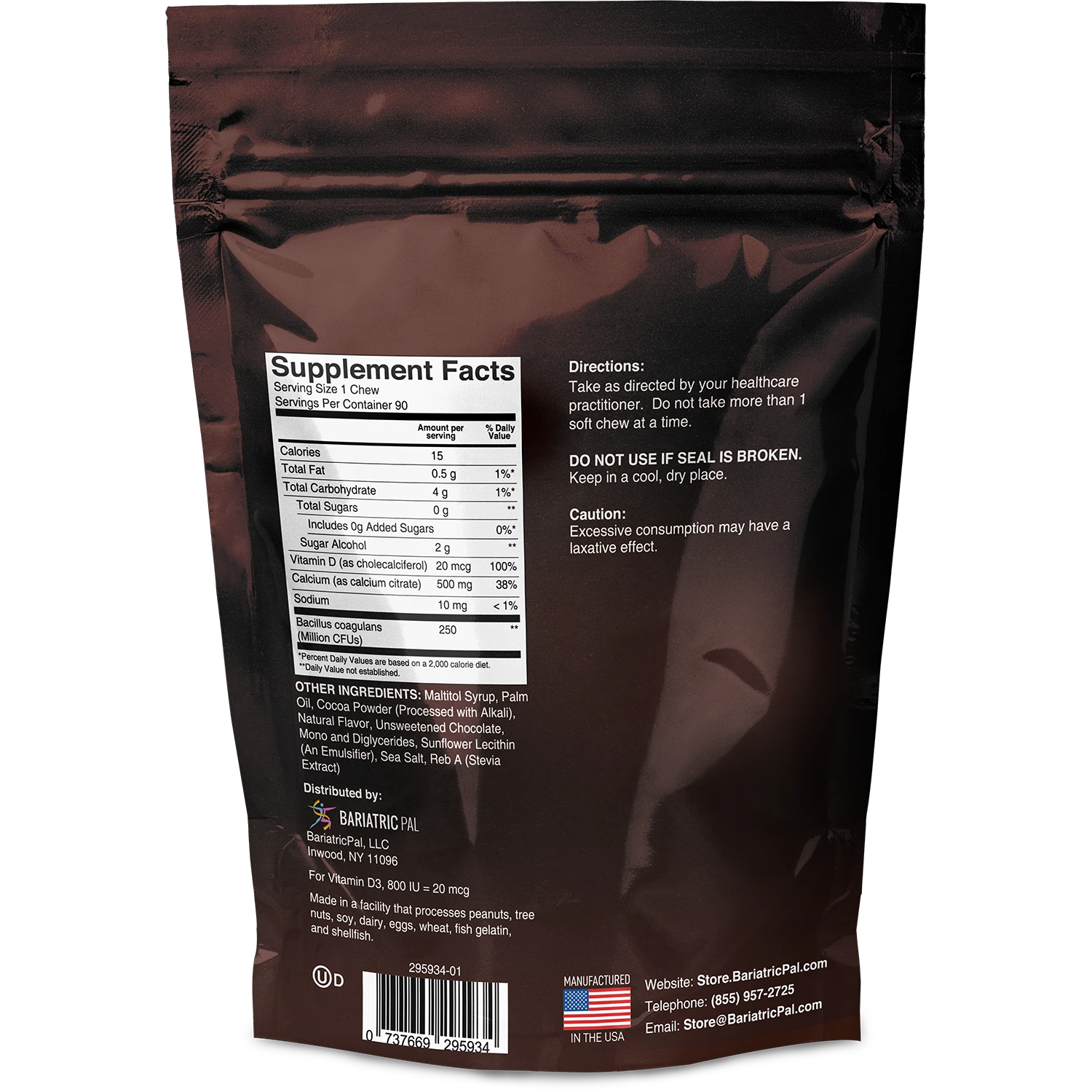 BariatricPal Sugar-Free Calcium Citrate Soft Chews 500mg with Probiotics - All 11 Flavors Variety Pack - High-quality Calcium by BariatricPal at BariatricPal Store