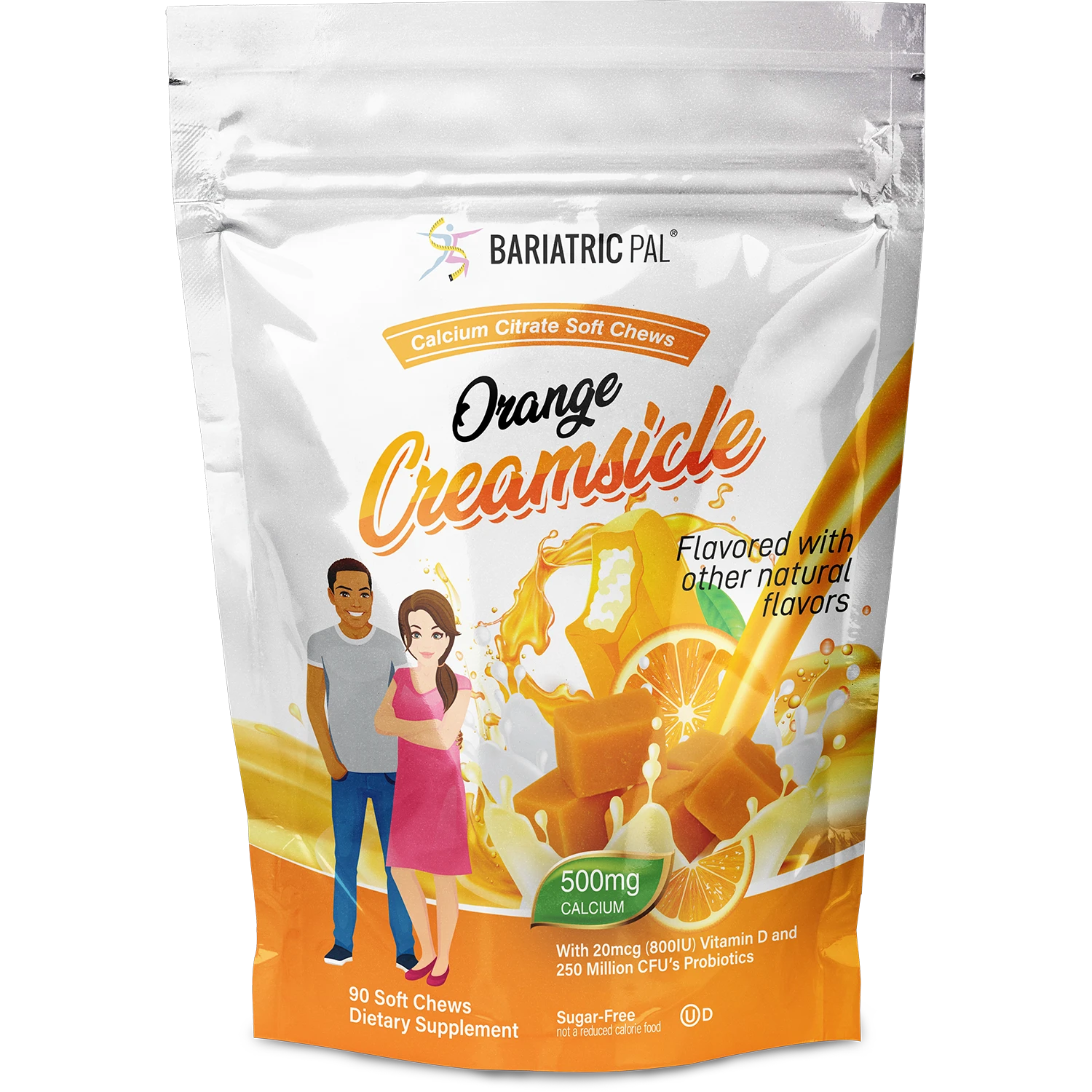 BariatricPal Sugar-Free Calcium Citrate Soft Chews 500mg with Probiotics - All 11 Flavors Variety Pack - High-quality Calcium by BariatricPal at BariatricPal Store