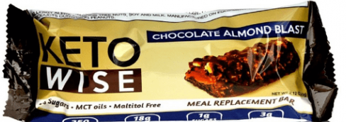 Keto Wise Meal Replacement Protein Bar - Chocolate Almond Blast - High-quality Protein Bars by Keto Wise at BariatricPal Store