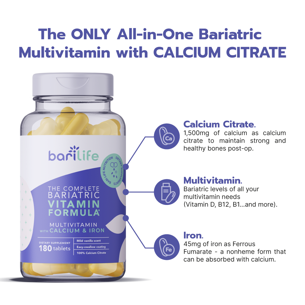 Bari Life Complete "All-In-One" Bariatric Multivitamin Tablets (Non-Chewable) - High-quality Multivitamins by Bari Life at BariatricPal Store