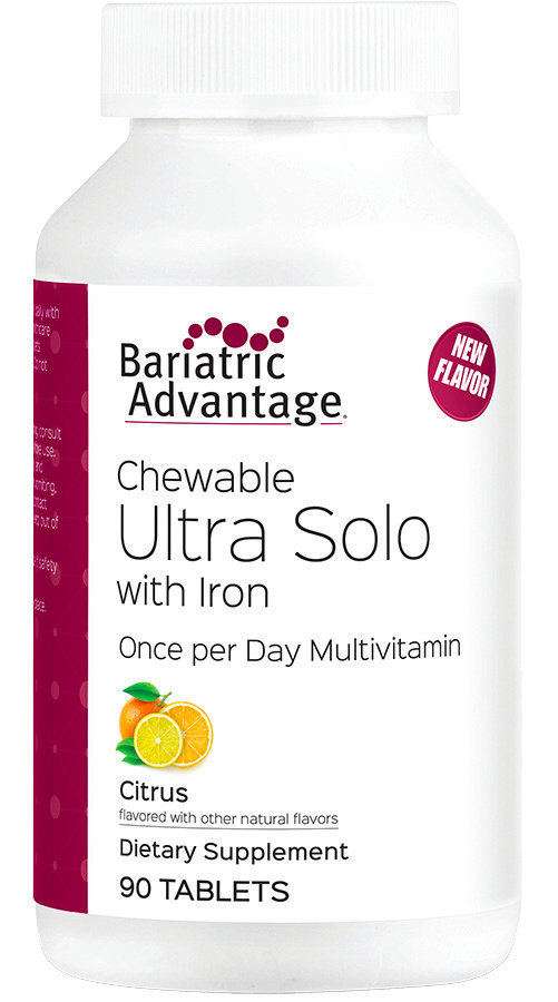 Bariatric Advantage Ultra Solo "One Per Day" Multivitamin Chewable with Iron - High-quality Multivitamins by Bariatric Advantage at BariatricPal Store